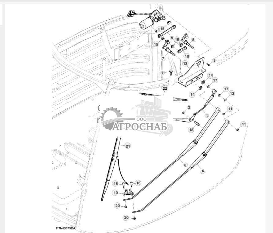 Стеклооч. передн. ветр. ст. 